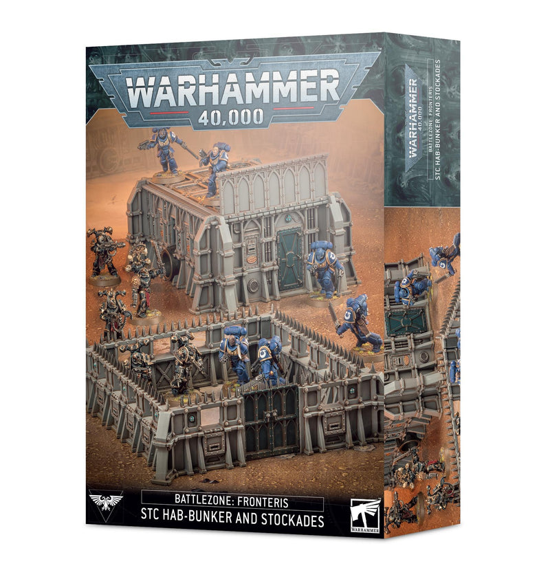 Games Workshop: Warhammer 40,000 - Battlezone Fronteris - STC Hab-Bunker and Stockades (64-55) 