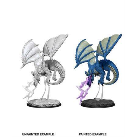 D&D Nolzur's Marvelous Miniatures - Young Blue Dragon - Unpainted (WZK73683)