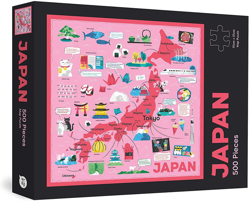 Japan Map: 500 Piece Puzzle