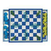 Backgammon and Checkers: 2-in-1 Travel Game Set - Botanica