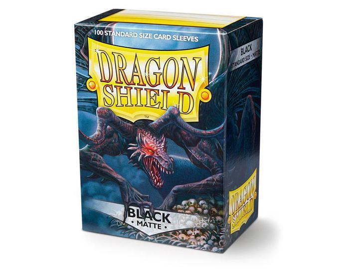 Dragon Shield: Deck Protector Sleeves - Standard Size Matte Black (100)