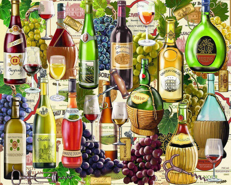 White Mountain Puzzles: Wine Country - 1000 Piece Puzzle