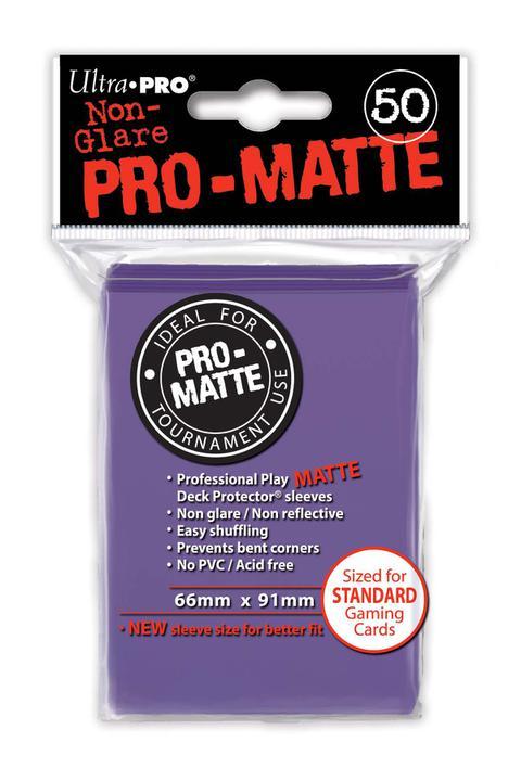 Ultra Pro: PRO-Matte Deck Protector Sleeves - Standard Size Purple (50)