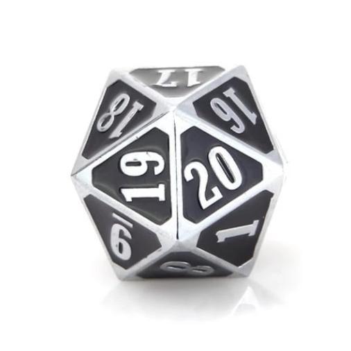 Die Hard: Roll Down Counter Metal Die - Shiny Silver w/ Black