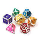Die Hard: Mythica Platinum Rainbow Metal 16mm - Polyhedral Dice Set (7)