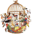Galison Puzzles: Bouquet of Birds - 750 Piece Shaped Puzzle
