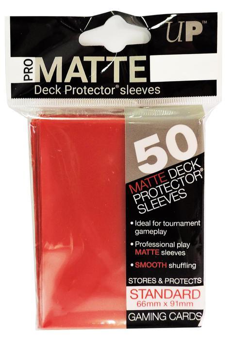 Ultra Pro: PRO-Matte Deck Protector Sleeves - Standard Size Red (50)