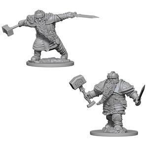 D&D Nolzur’s Marvelous Miniatures - Dwarf Male Fighter - Unpainted (WZK72616)