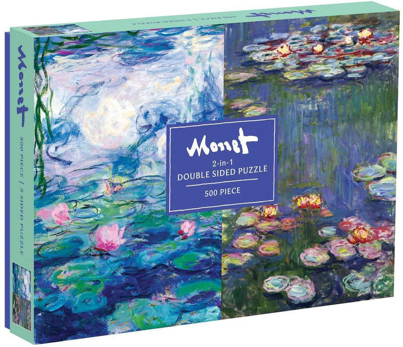 Galison Puzzles: Monet - 500 Piece Double Sided Puzzle