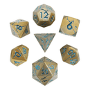 Forged Gaming: Warworn Gold - 7 Set of Metal Dice 