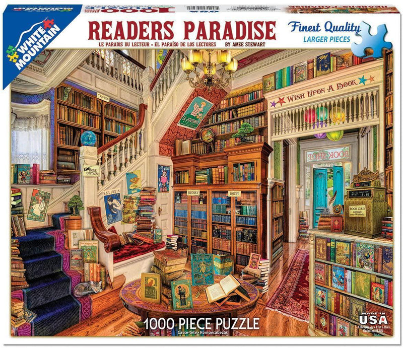 White Mountain Puzzles: Reader's Paradise - 1000 Piece Puzzle