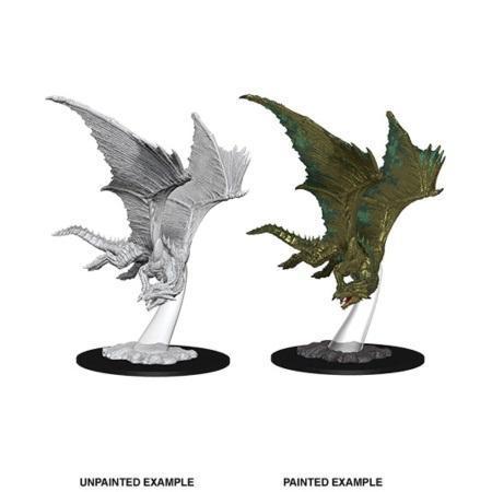 D&D: Nolzur's Marvelous Miniatures - Young Bronze Dragon - Unpainted (WZK73710)