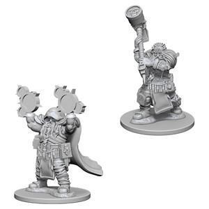 D&D Nolzur’s Marvelous Miniatures - Dwarf Male Cleric - Unpainted (WZK72624)