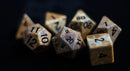 Metallic Dice Games: Coral Fossil Gemstone - Polyhedral Dice Set (7)