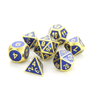 Die Hard: Mythica Gold Sapphire Metal 16mm - Polyhedral Dice Set (7)