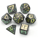 Foam Brain Games: Color Shifting: Fields of Green Metal RPG Dice Set 