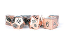 Metallic Dice Games: Antique Copper Metal 16mm - Polyhedral Dice Set (7)
