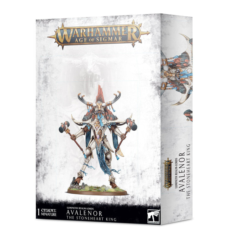 Games Workshop: Age of Sigmar - Lumineth Realm-Lords - Avalenor, the Stoneheart King (87-56)