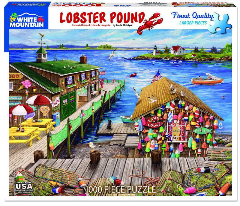 White Mountain Puzzles: Lobster Pound - 1000 Piece Puzzle