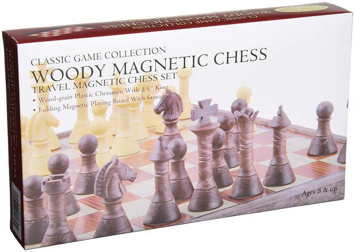 Classic Game Collection Woody Magnetic Travel Chess Set