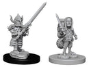 D&D Nolzur’s Marvelous Miniatures - Male Halfling Fighter - Unpainted (WZK73386)
