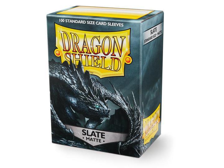 Dragon Shield: Deck Protector Sleeves - Standard Size Matte Slate [Black] (100)