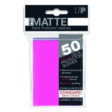 Ultra Pro: PRO-Matte Deck Protector Sleeves - Standard Size Bright Pink (50)