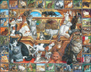 White Mountain Puzzles: World of Cats - 1000 Piece Puzzle