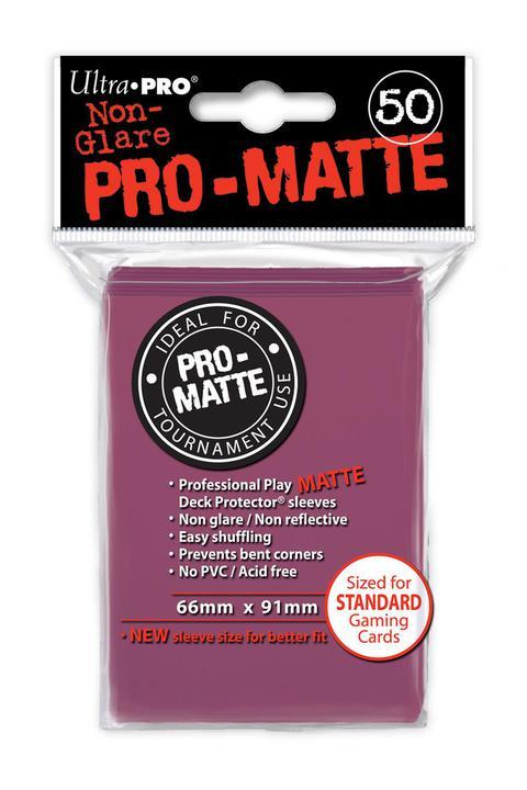 Ultra Pro: PRO-Matte Deck Protector Sleeves - Standard Size Blackberry [Purple] (50)