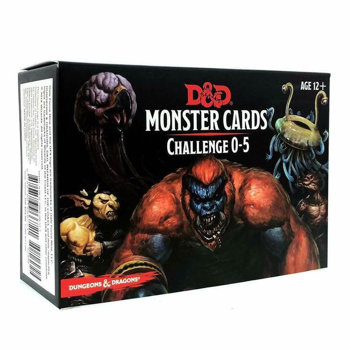 D&D Monster Cards - Challenge 0-5