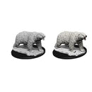 WizKids Deep Cuts Miniatures - Polar Bears - Unpainted (WZK73727)