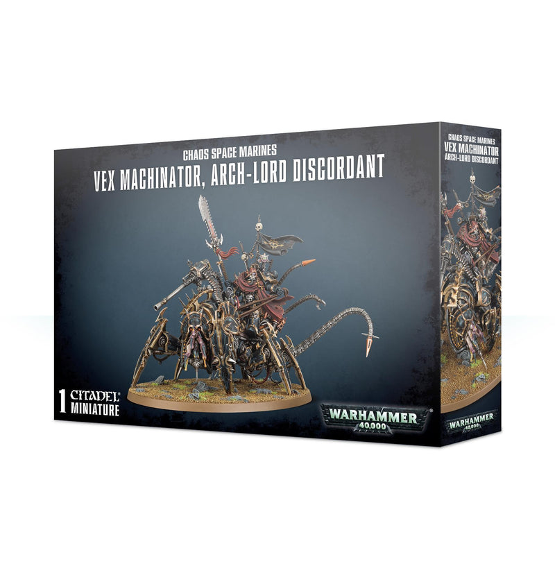 Games Workshop: Warhammer 40,000 - Chaos Space Marines - Vex Machinator, Arch-Lord Discordant (43-59) Tabletop Miniatures 