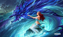 GamerMats: 'Water Princess' 14"x24"&1/8" Stitched Gaming Playmat 
