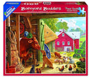 White Mountain Puzzles: Barnyard Buddies - 550 Piece Puzzle