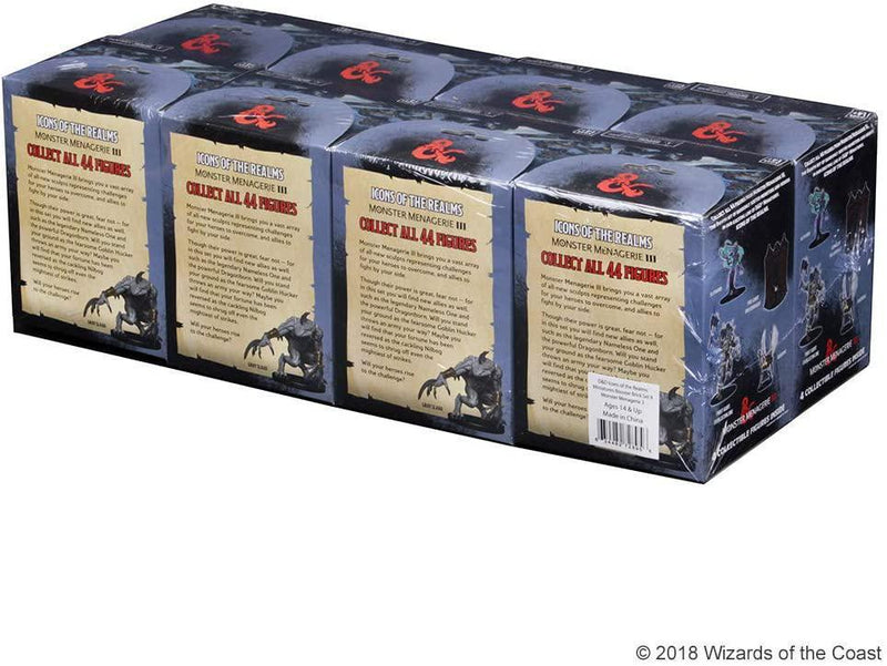 D&D 5e Miniatures: Icons of the Realms - Monster Menagerie III Booster Brick (8)
