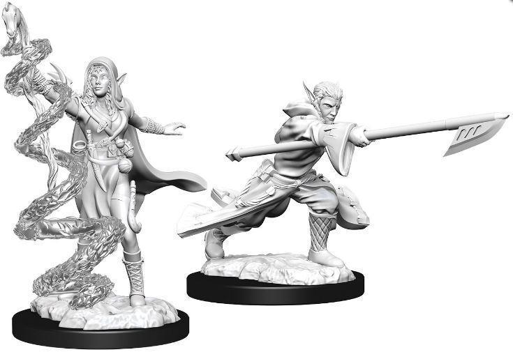 Magic the Gathering Miniatures - Joraga Warcaller and Joraga Treespeaker - Wave 13 Unpainted (WZK90181) Tabletop Miniatures