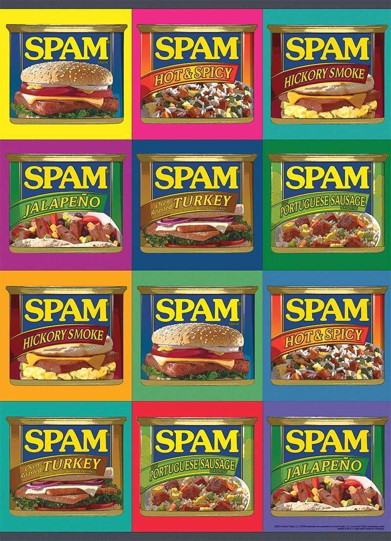Spam: "SIZZLE. PORK. AND. MMMM." - 1000 Piece Puzzle 