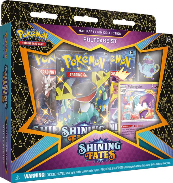 Pokemon TCG: Shining Fates - Mad Party Pin Collection - Polteageist Trading Card Games 