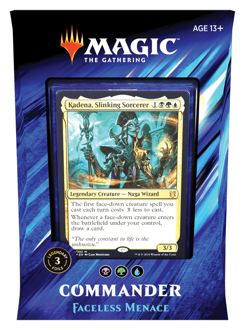 Magic the Gathering: Commander 2019 Deck Trading Card Games Faceless Menace 