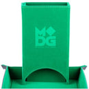 Metallic Dice Games: Fold Up Velvet Dice Tower - Green