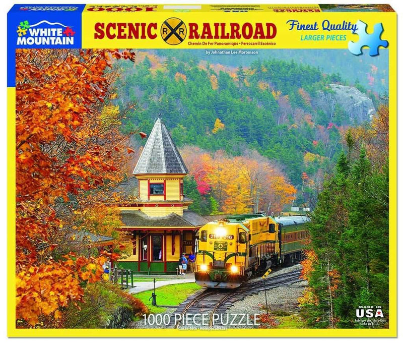 White Mountain Puzzles: Scenic Railroad - 1000 Piece Puzzle