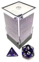 Chessex: Translucent Purple w/ White - Polyhedral Dice Set (7) - CHX23077