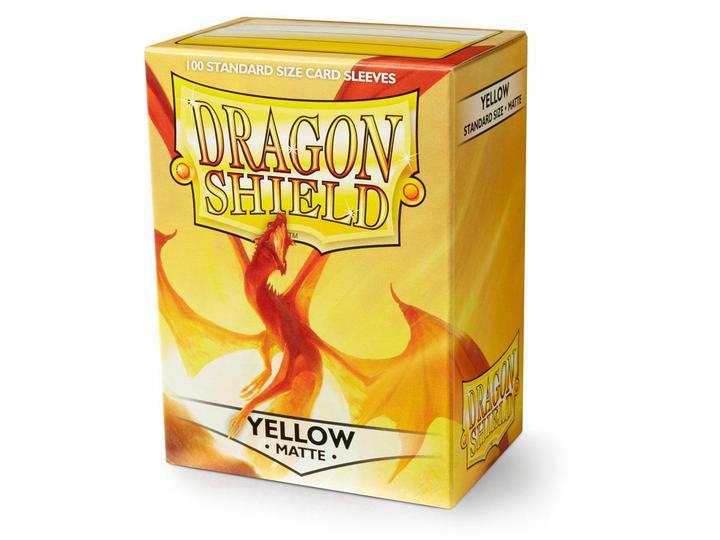 Dragon Shield: Deck Protector Sleeves - Standard Size Matte Yellow (100)