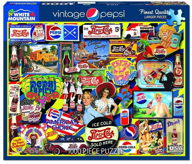 White Mountain Puzzles: Vintage Pepsi - 1000 Piece Puzzle 