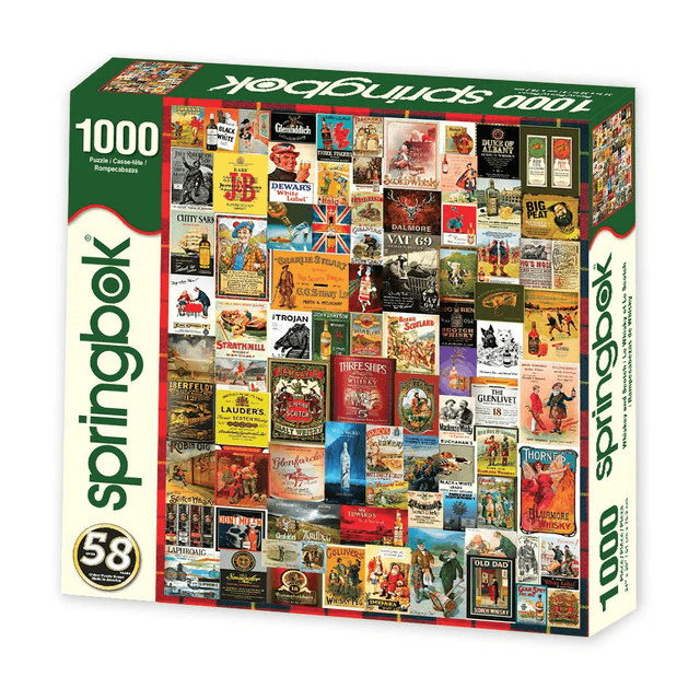 Springbok Puzzles: Whiskey & Scotch - 1000 Piece Jigsaw Puzzle 