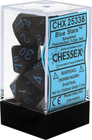 Chessex: Speckled Blue Stars Dark Blue w/ Blue - Polyhedral Dice Set (7) - CHX25338