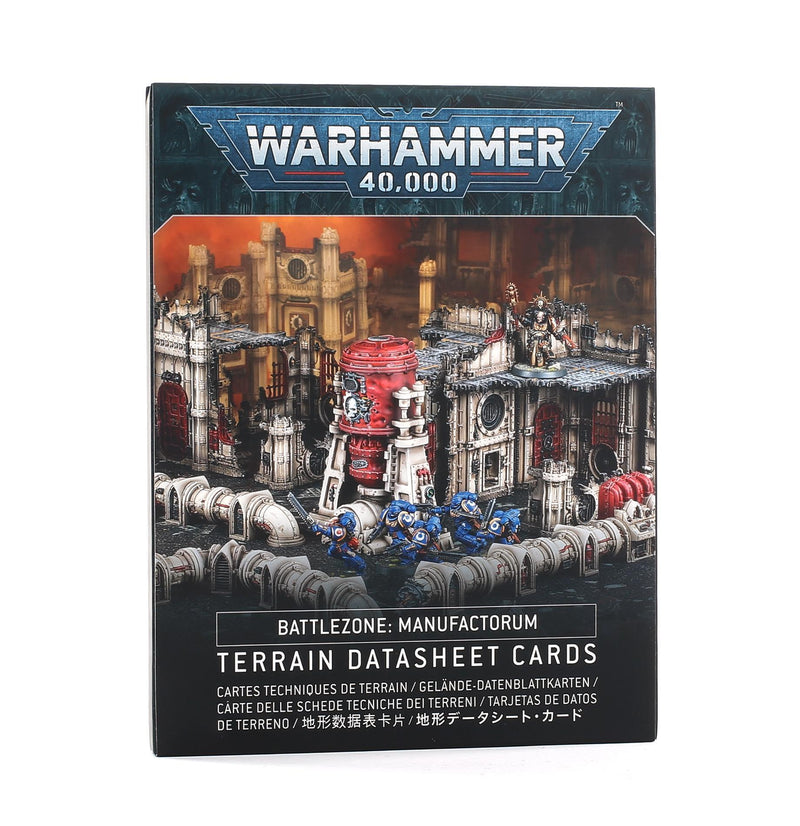 Games Workshop: Warhammer 40,000 - Battlezone Manufactorum - Terrain Datasheet Cards (40-14) Tabletop Miniatures 