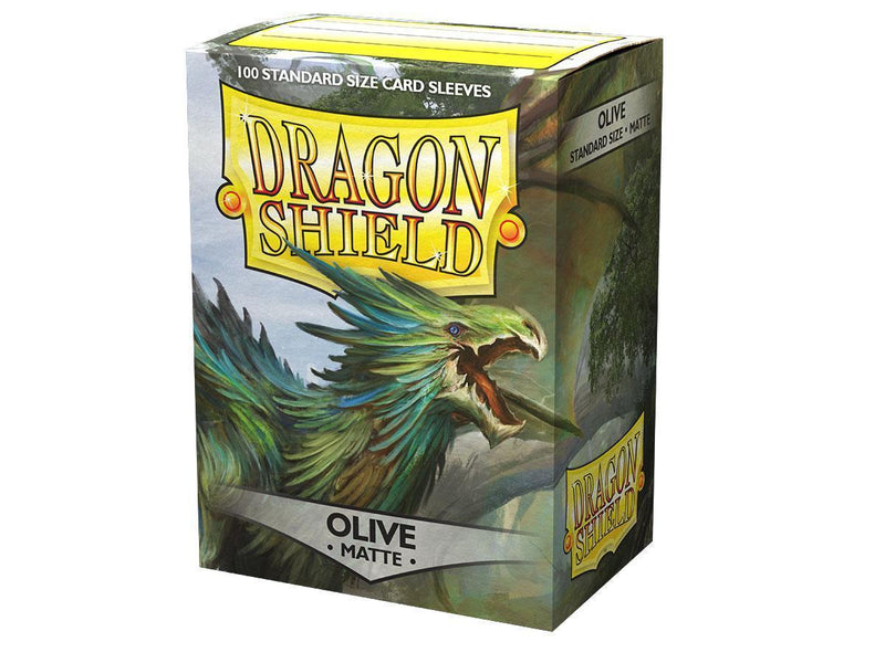 Dragon Shield: Deck Protector Sleeves - Standard Size Matte Olive [Green] (100) 