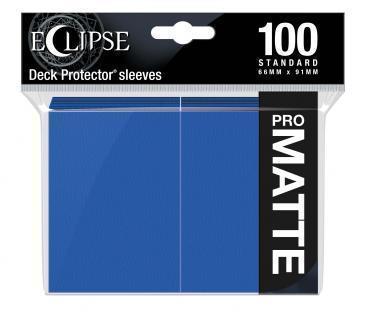 Ultra Pro: Eclipse PRO-Matte Deck Protector Sleeves - Standard Size Pacific Blue (100) 66mm x 91mm 