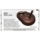 Polyhero Dice: D20 Lock and Pick - Stout Bronze w/ Ward White